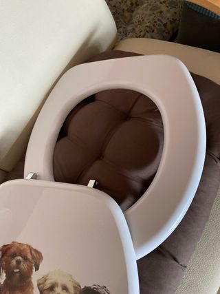 Tapa de inodoro con perros