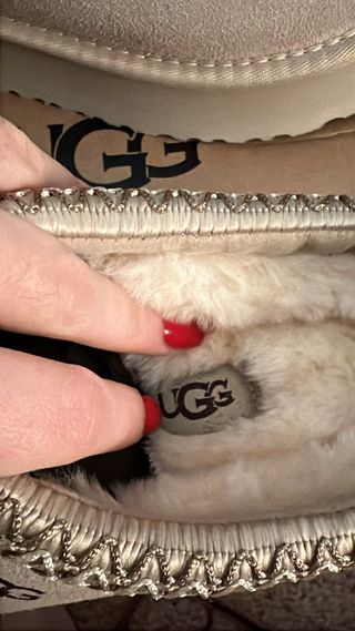 Zuecos UGG Tazz II Plataforma Beige Talla 36