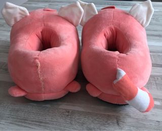 Zapatillas Peluche Panda Rosa Talla Única