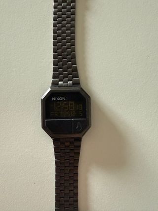 Reloj Nixon Re-Run Negro/Plata