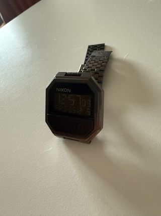 Reloj Nixon Re-Run Negro/Plata
