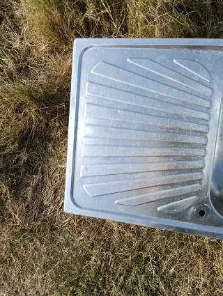 Fregadero Doble Grande Inoxidable