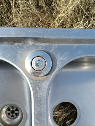 Fregadero Doble Grande Inoxidable