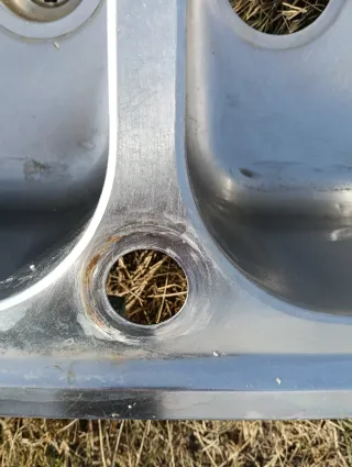 Fregadero Doble Grande Inoxidable