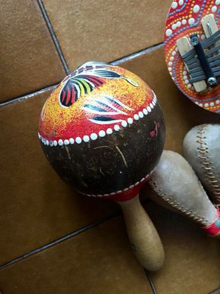 Maracas in pelle per salsa