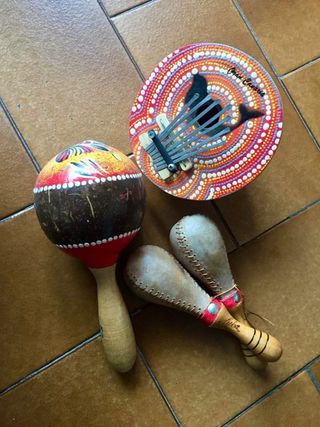 Maracas in pelle per salsa