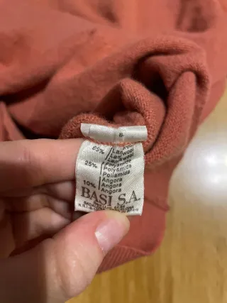 Jersey Lacoste cuello redondo coral