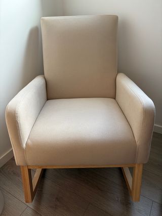 Sedia a dondolo Sklum beige