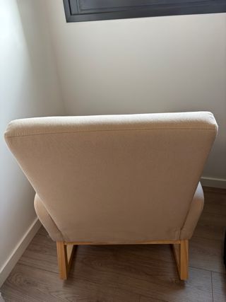 Sedia a dondolo Sklum beige