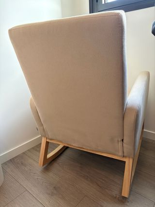 Sedia a dondolo Sklum beige