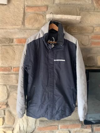 Giacca a vento Decathlon blu/grigia