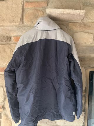 Giacca a vento Decathlon blu/grigia