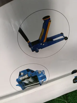 Cric idraulico 4T basso profilo doppio pistone