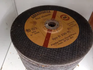 Lote Lijas y Discos Abrasivos