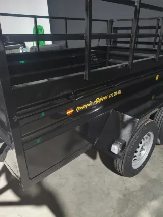 Remolque de carga doble eje (nuevo) 2m30 x 1m30