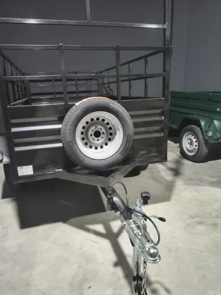 Remolque de carga doble eje (nuevo) 2m30 x 1m30