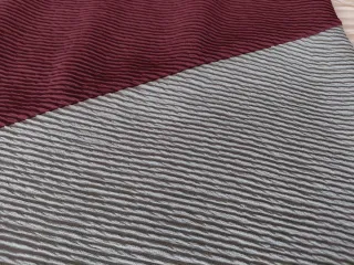 Vestido marrón y azul claro