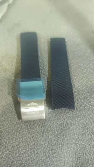 Correa Caucho Longines Hydroconquest 21mm Azul