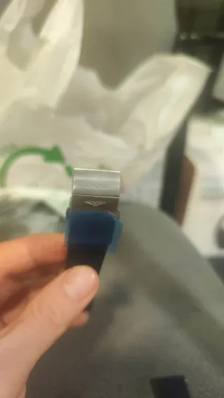 Correa Caucho Longines Hydroconquest 21mm Azul