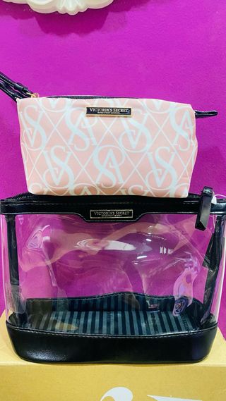 Neceser Victoria's Secret 2 piezas transparente