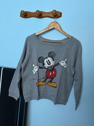 Sudadera Gris Mickey Mouse Disney Talla M