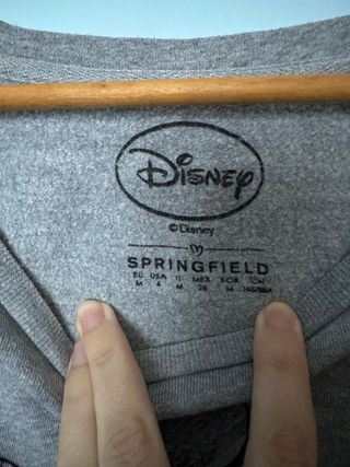 Sudadera Gris Mickey Mouse Disney Talla M