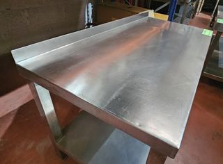 Mesa Acero Inox con Estante
