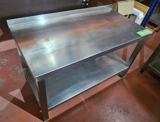 Mesa Acero Inox con Estante
