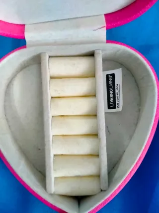 Joyero pequeño corazón rosa