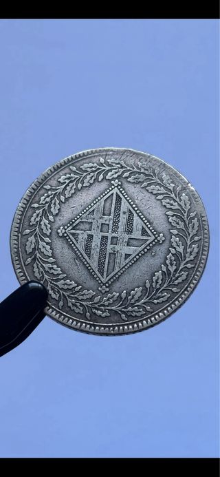 5 Pesetas 1809 (BC+/MBC-) Barcelona