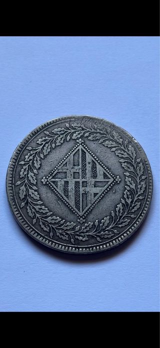 5 Pesetas 1809 (BC+/MBC-) Barcelona