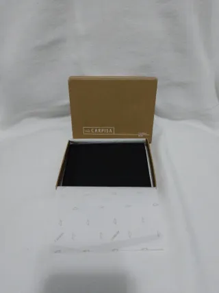 Carpisa Porta Carte Fermasoldi vera pelle Nero