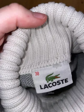 Jersey Lacoste cuello alto rayas