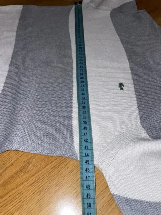 Jersey Lacoste cuello alto rayas