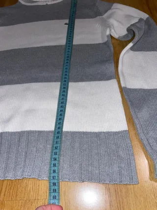 Jersey Lacoste cuello alto rayas