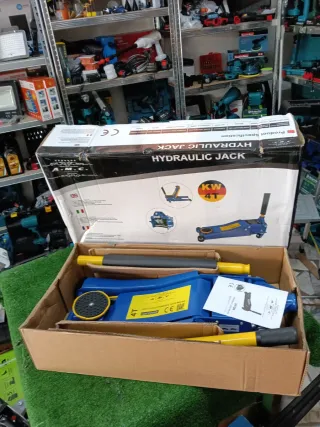 Cric idraulico 4 ton basso profilo doppio pistone