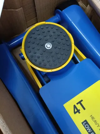 Cric idraulico 4 ton basso profilo doppio pistone