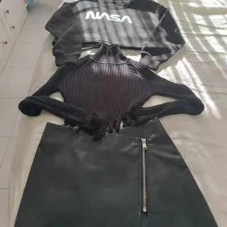 Lote 3 prendas jóvenes negras