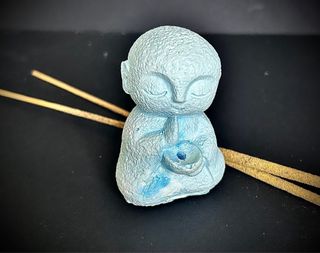 Buda Incensario Escayola Hecho a Mano