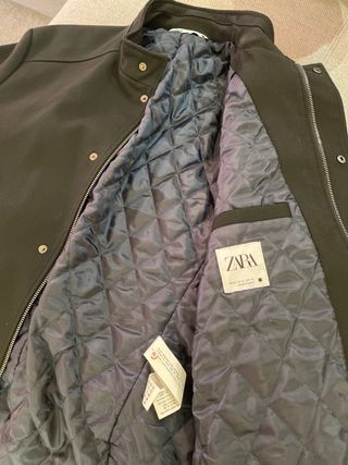 Chaqueta ZARA Negra Hombre Talla XL