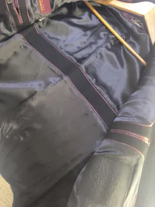 Abrigo paño ZARA Negro Talla L