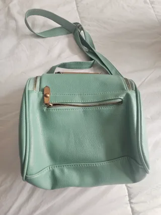 Bolso bandolera verde y marrón