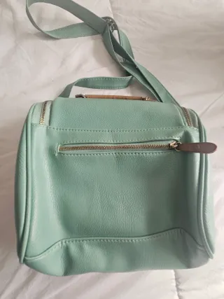 Bolso bandolera verde y marrón