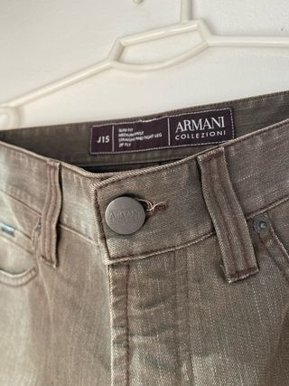 Vaqueros Armani Jeans Hombre Verde Oliva