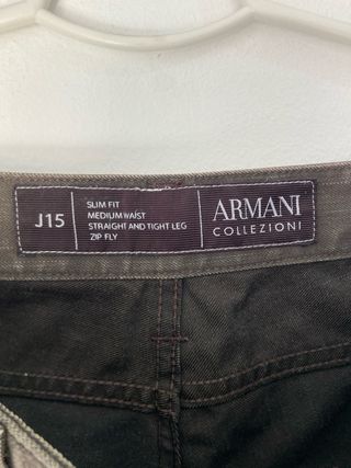 Vaqueros Armani Jeans Hombre Verde Oliva