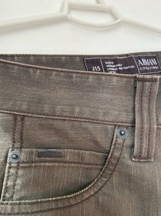 Vaqueros Armani Jeans Hombre Verde Oliva