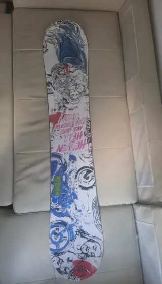 "Snowboard DC PBJ Andy Warhol 159W - Colección"