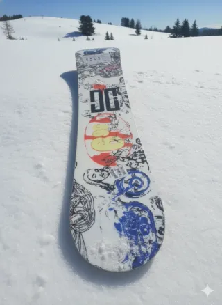 "Snowboard DC PBJ Andy Warhol 159W - Colección"