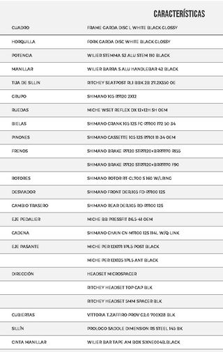 Wilier Garda 105 12S Miche Reflex DX