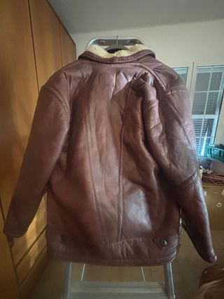 Giaccone montone e pelliccia vintage uomo